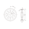 Rouleau de porte kone 18,6 mm * 94 mm * 6203